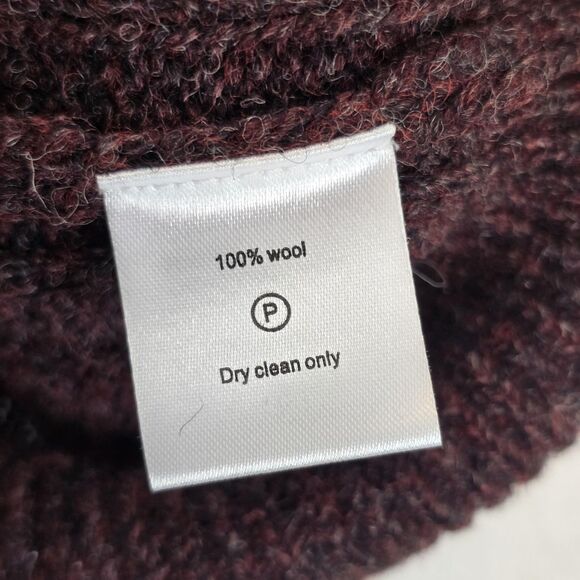 Spier & Mackay Sweater Vest Mens 2XL Burgundy Wool Cable V Neck Button Front - Picture 7 of 12